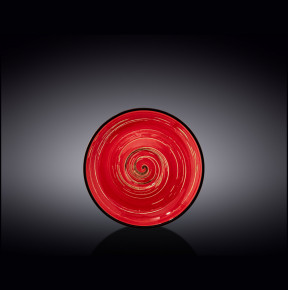 Блюдце 14 см красное  Wilmax "Spiral" / 261565