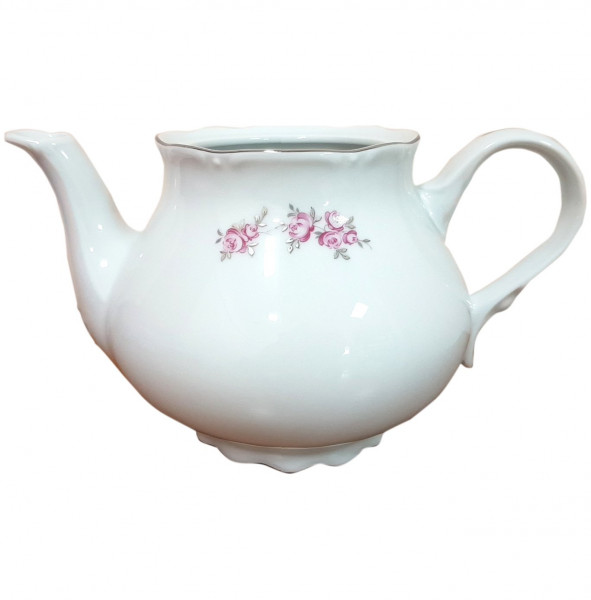 Заварочный чайник без крышки  Thun &quot;Констанция /Розовые розы /платина&quot; / 115036