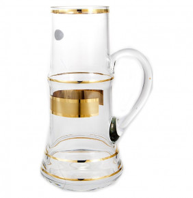 Кружка для пива  UNION GLASS "Матовая полоса /золото" / 156027