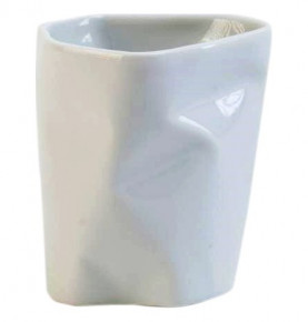 Чашка 110 мл без ручки белая  Cmielow Design Studio "BENT" / 171466