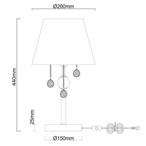 Настольная лампа MW-Light Федерика / 297721