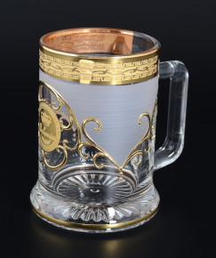 Кружка для пива 300 мл  Bohemia "Богемия /Антик золото" A-M / 109131