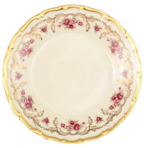 Набор тарелок 17 см 6 шт  Bohemia Porcelan Moritz Zdekauer 1810 s.r.o. &quot;Анжелика /Плетистая роза /СК&quot; / 086882