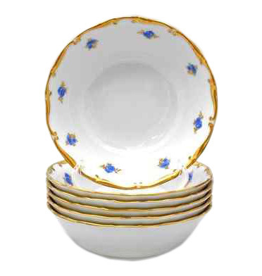 Набор салатников 16 см 6 шт  Bohemia Porcelan Moritz Zdekauer 1810 s.r.o. &quot;Анжелика /Незабудка&quot; / 027578
