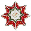 Салатник 32 см Звезда  LEFARD &quot;Christmas Collection /Снежинка красная&quot; / 192430