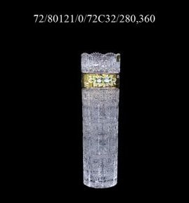 Ваза для цветов 36 см  Aurum Crystal "Хрусталь с золотом" / 114440