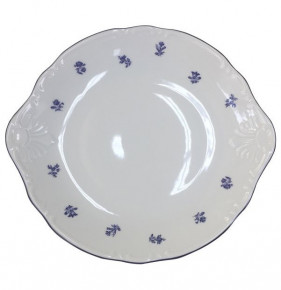 Пирожковая тарелка 27 см  Thun "Офелия /Мелкие синие цветы" / 232263