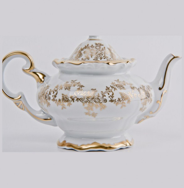 Заварочный чайник 600 мл  Weimar Porzellan &quot;Кастэл /Золотой цветочный узор&quot; / 015499