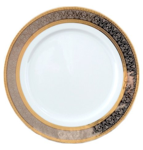 Набор тарелок 19 см 6 шт  Thun &quot;Опал /Платина с золотом&quot; / 006549