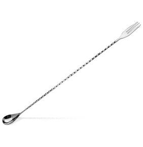 Столовый прибор Ложка барная 40 см хром  Lumian Luxury Bar Tools "Trident fork" / 320567