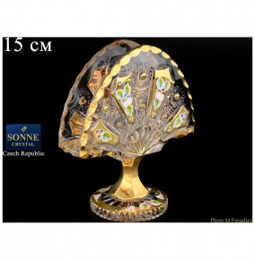 Салфетница 15 см н/н  Sonne Crystal "Хрусталь с золотом" / 083830