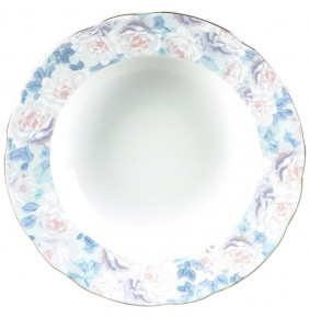 Набор тарелок 23 см 6 шт глубокие  Thun "Роза /Голубая роза" / 150915