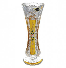 Ваза для цветов 25,5 см  Aurum Crystal "Хрусталь с золотом" / 049275