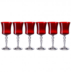 Бокалы для красного вина 300 мл 6 шт  Crystalex CZ s.r.o. "Грация /Красные" / 253151