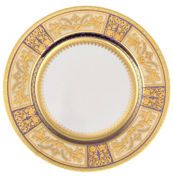 Набор тарелок 21 см 6 шт  Falkenporzellan &quot;Диадема /Фиолет. крем золото&quot; / 060278