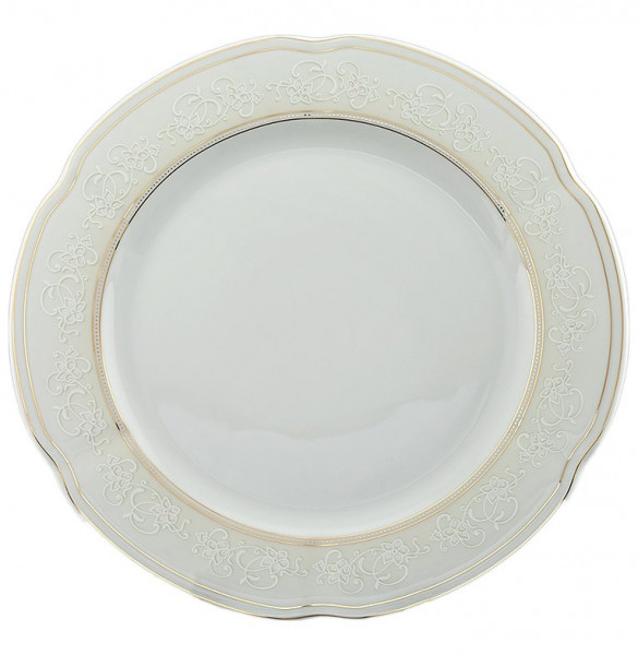 Набор тарелок 27 см 6 шт  Cmielow &quot;Болеро /Цветочный орнамент /золото&quot; / 034741