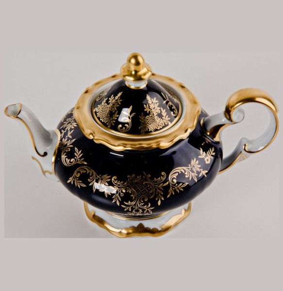 Заварочный чайник 600 мл  Weimar Porzellan &quot;Ювел /Синий с золотым узором&quot; / 016131