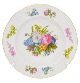 Набор тарелок 23 см 6 шт глубокие  Thun "Бернадотт /Весенние цветы" / 236371