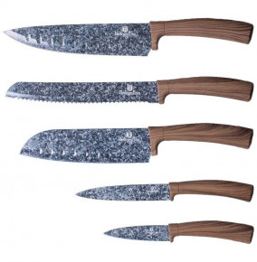 Набор кухонных ножей 6 предметов на подставке  Berlinger Haus "Forest Line" / 135752