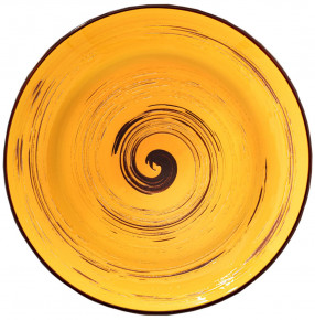 Тарелка 28,5 см глубокая жёлтая  Wilmax "Spiral" / 261611