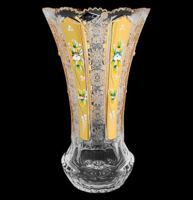 Ваза для цветов 30,5 см  Aurum Crystal "Хрусталь с золотом" / 033542