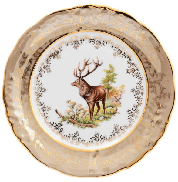 Набор тарелок 19 см 6 шт  Sterne porcelan &quot;Фредерика /Охота бежевая&quot; / 128792