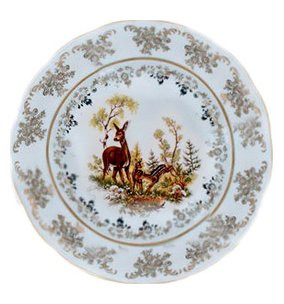 Набор тарелок 19 см 6 шт  Royal Czech Porcelain &quot;Аляска /Охота белая&quot; / 203966