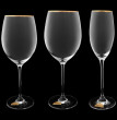 Бокалы для белого вина 410 мл 6 шт  Rona &quot;Wintime /Золотая отводка&quot; / 088028