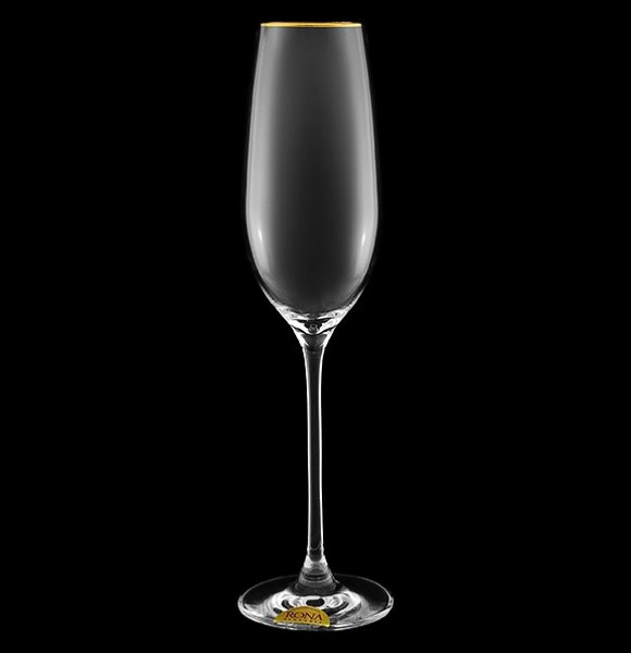 Бокалы для шампанского 240 мл 6 шт  Rona &quot;Spirit /Золотая отводка&quot; / 148551