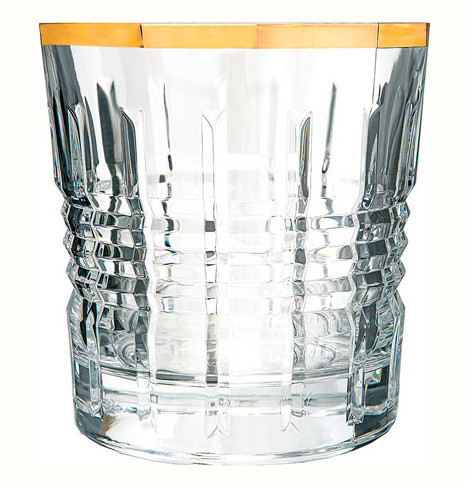 Стаканы для виски 320 мл 6 шт  Cristal d’Arques &quot;RENDEZ-VOUS /Отводка золото&quot; / 267496