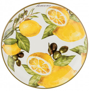 Тарелка 26 см 1 шт  Agness "Лимоны" / 212294