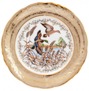 Набор тарелок 24 см 6 шт  Sterne porcelan "Фредерика /Охота бежевая" / 128794