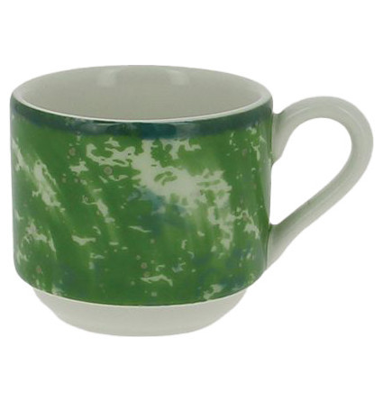 Чашка для эспрессо 90 мл штабелируемая зеленая  RAK Porcelain &quot;Peppery&quot; / 314804