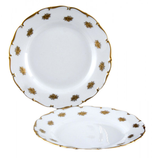 Набор тарелок 21 см 6 шт  Thun &quot;Анжелика /Маленькие золотые розочки&quot; / 166586