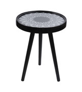 Столик для десерта 39 х 54 см большой  Adem Kartal "Орнамент на чёрном" / 277513