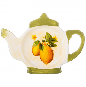 Подставка для чайного пакетика 13 х 9 х 2 см  Agness "Лимоны" / 190222