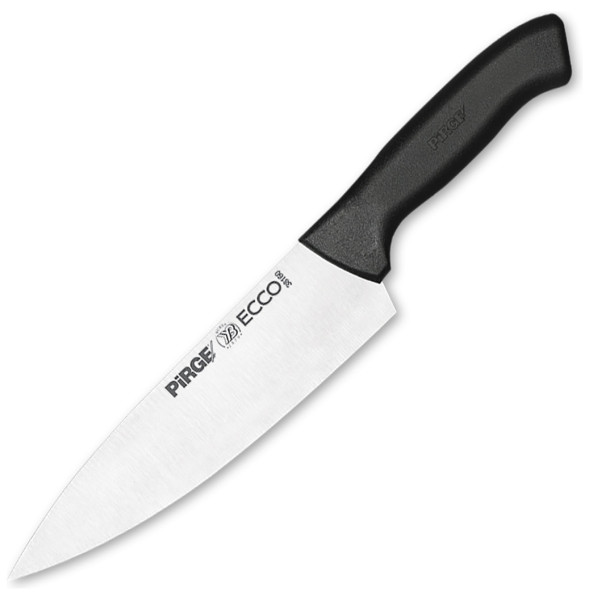 Нож поварской 19 см черная ручка  PIRGE &quot;Ecco&quot; / 321685