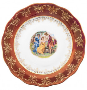 Тарелка 24 см 1 шт  Royal Czech Porcelain "Аляска /Мадонна красная" / 203767