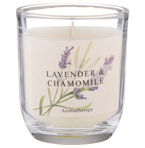 Свеча ароматизированная в стакане 7,5 х 8,5 см  LEFARD "Lavender & chamomile" / 348308