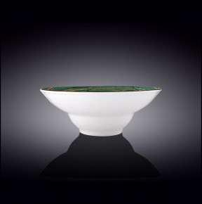 Тарелка 25,5 см глубокая зелёная  Wilmax "Spiral" / 261633