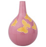 Изображение товара Ваза для цветов 25 см розовая  Agness "Бабочки" / 191979