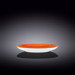 Тарелка 23 см оранжевая  Wilmax "Spiral" / 261574