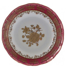 Салатник 24 см  Royal Czech Porcelain "Аляска /Золотая роза /Красная" / 204808