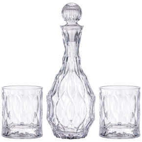 Набор для виски 3 предмета (графин 1,45 л + 2 стакана по 300 мл)  Alegre Glass "Sencam" / 330228