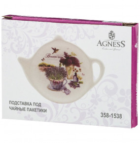 Подставка для чайного пакетика 12 х 9,5 х 1,5 см  Agness "Лавандовая весна" / 207439