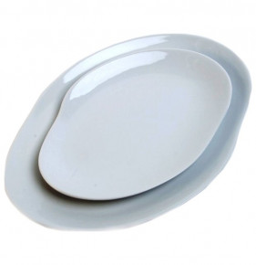 Набор тарелок 23 + 29 см белые  Cmielow Design Studio "CRAFT COLORED" / 171475