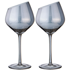Бокалы для красного вина 550 мл 2 шт  LEFARD "Daisy blue" / 338625