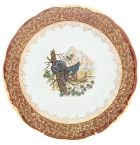 Блюдо 30 см круглое  Sterne porcelan "Фредерика /Охота красная" / 128799