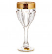 Бокалы для белого вина 190 мл 6 шт  Crystalite Bohemia &quot;Сафари /Матовое золото&quot; / 090347