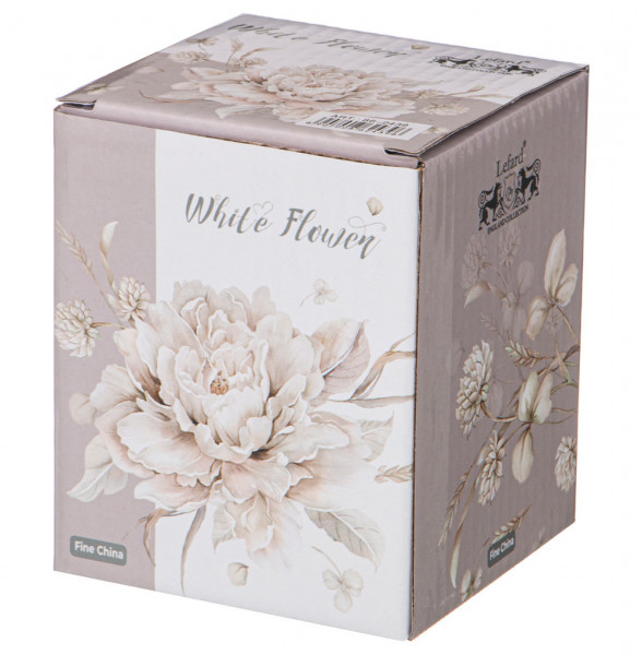 Подставка для чайных ложек 9 см серая  LEFARD &quot;Белый цветок&quot; / 230695